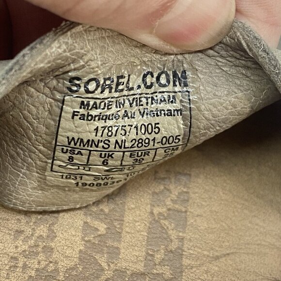 SOREL Women Sandals Size 8 Gray Ella Ankle Strap Slip On Casual Beach Summer - Picture 9 of 9